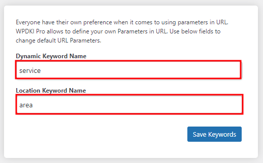 keyword name & locations-wpdkipro